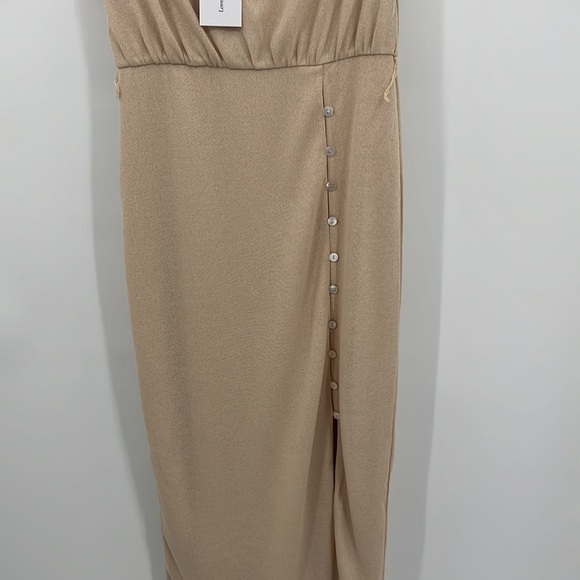 Lovers and Friends Eden Midi Dress in Natural Tan Small - Picture 5 of 9